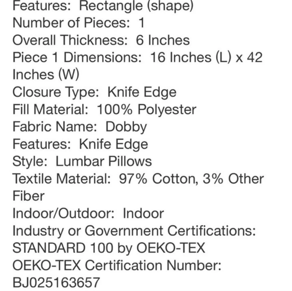 Hearth & Hearth Slub Center Stripe  Oversized Lumbar Oblong Bed Pillow - Picture 14 of 14